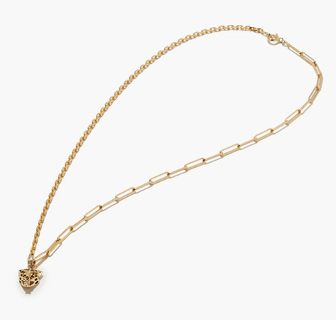Yvonne Léon Leopard diamond & 18kt gold pendant necklace