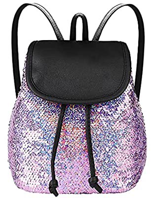 Amazon.com: SEALINF Women Girl Bling Mini Backpack Convertible Shoulder Cross Bags Purse (black-2): Clothing