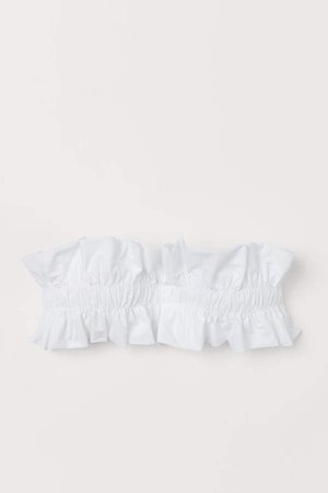 Padded Bandeau Bikini Top - White