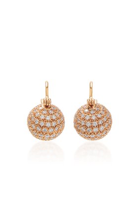 Parulina 18K Rose Gold And Diamond Earrings