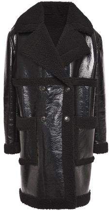 Ainea Double-breasted Faux Shearling Coat