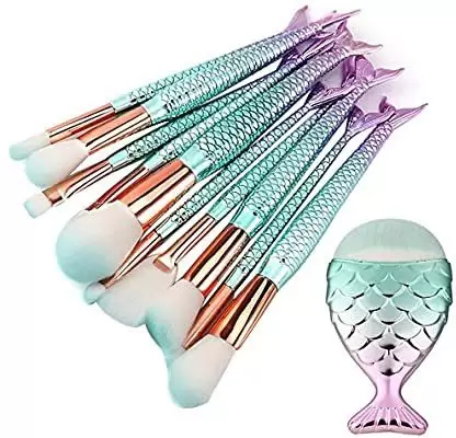 Opal mermaid makeup brushes