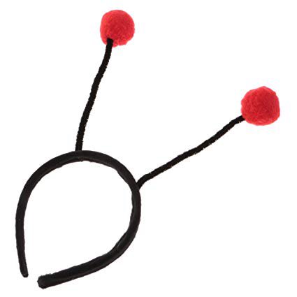 WHBLLC 2xGirls Insect Bumlebee Ant Ladybug Alien Antenna Headband Party Costume Red Ladybug: Amazon.in: Toys & Games