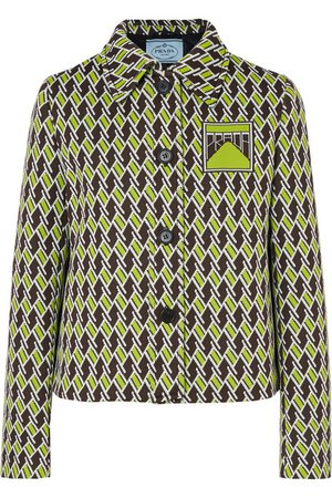 Prada | Jacquard-knit blazer | NET-A-PORTER.COM