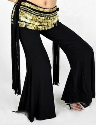 black and gold harem pants