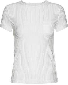 Ribbed Cotton-jersey T-shirt