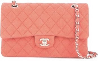 Peach colored Chanel purse