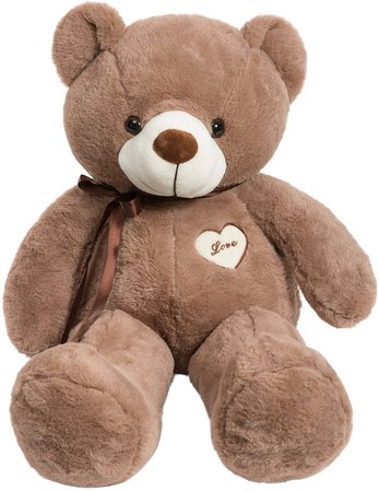 Amazon.com: iBonny Teddy Bear Stuffed Animals Super Soft and Sweet Love Plush Bear Toy 32" Chocolate: Gateway