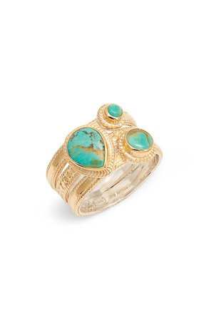 Anna Beck Turquoise Multi Stone Stack Ring (Nordstrom Exclusive) | Nordstrom