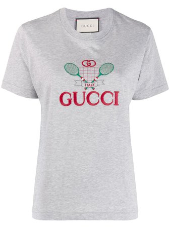 Gucci Gucci Tennis embroidered T-shirt £400 - Shop Online - Fast Global Shipping, Price