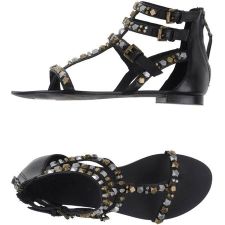 Black Sandals w/ Jewels