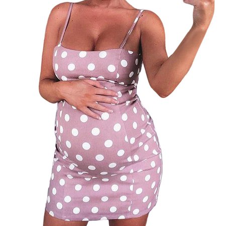 maternity dresses clothes for pregnant women Sexy Polka Dot Maternity Pregnant Sleeveless Nursing Boho Mini Dress Dropshipping-in Dresses from Mother & Kids on Aliexpress.com | Alibaba Group
