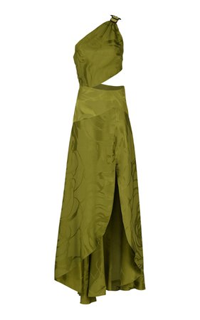 Whitney Asymmetric Jacquard Maxi Dress By Silvia Tcherassi | Moda Operandi