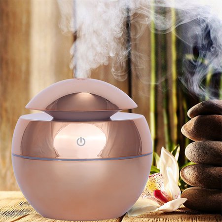 USB Aroma Essential Oil Diffuser Ultrasonic Air Home Humidifier Mini Mist Maker Aroma Diffuser 130ML 7 Color LED Light Office-in Humidifiers from Home Appliances on Aliexpress.com | Alibaba Group