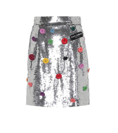 Dolce & Gabbana - Embellished sequinned skirt | Mytheresa