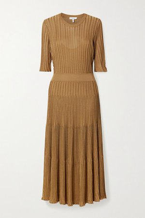 CASASOLA | Ribbed-knit midi dress | NET-A-PORTER.COM