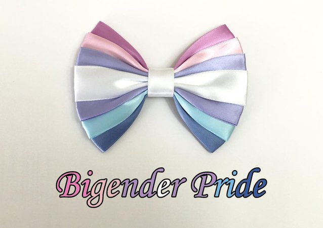 Bigender Pride Bow