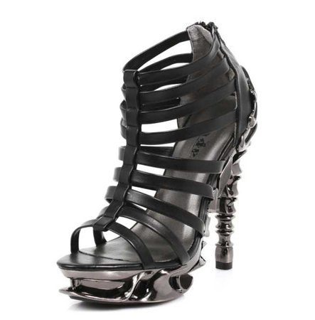 Women's Strappy Bone Platform Heels By Hades Footwear $211.50 USD
