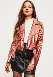 rose gold leather jacket - Google Search