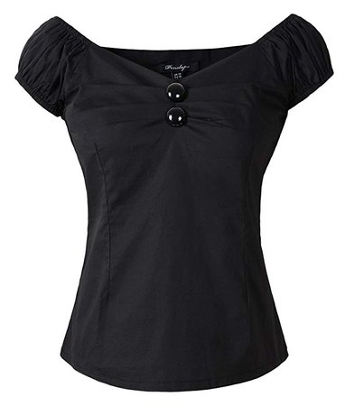 Penelope Vintage 1950s Vintage Retro Dolores Top Rockabilly Pinup at Amazon Women’s Clothing store: