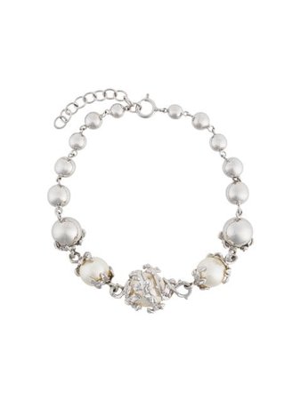 Kasun London orb & 3 pearls bracelet £272 - Buy Online - Mobile Friendly, Fast Delivery
