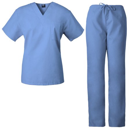 blue scrubs