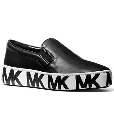 Black Michael Kors Trent Slip-On Sneakers & Reviews - Athletic Shoes & Sneakers - Shoes - Macy's