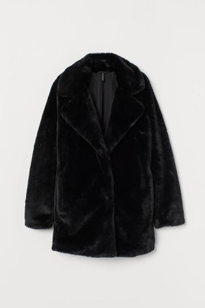 Faux Fur Jacket - Black - Ladies | H&M US