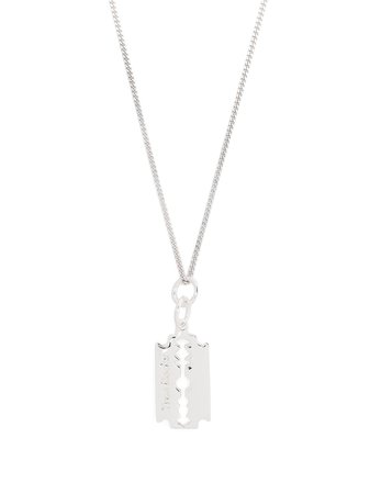 True Rocks silver mini razor pedant necklace - FARFETCH
