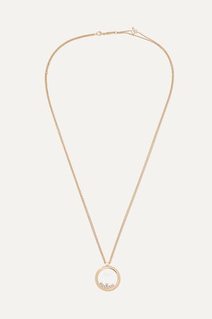Gold + NET SUSTAIN Happy Diamonds 18-karat gold diamond necklace | Chopard | NET-A-PORTER