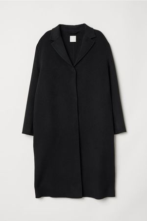 Cashmere-blend coat - Black - Ladies | H&M GB