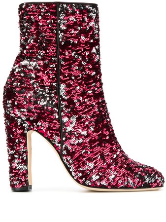 Red Paris Texas Sequin Embellished Boots | Farfetch.com