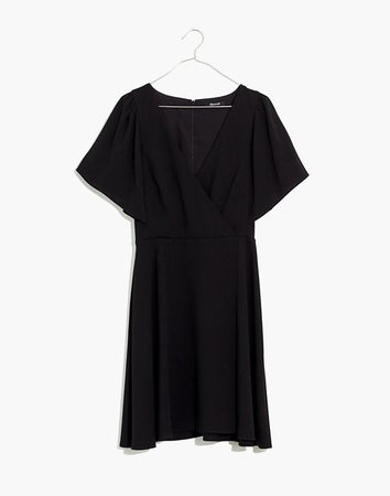 Cape-Sleeve Mini Dress