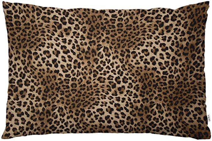 Amazon.com: EKOBLA Throw Pillow Cover Leopard Print Pattern Safari Wild Animal Theme Pattern Leo Skin Cheetah Tiger Decor Lumbar Pillow Case Cushion for Sofa Couch Bed Standard Queen Size 20x30 Inch : Home & Kitchen