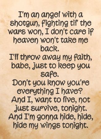 Angel With a Shotgun Lyrics