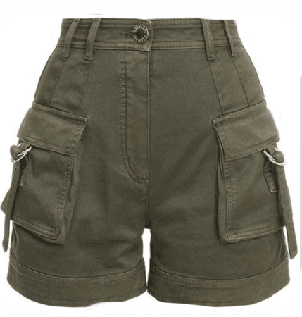 green Cargo Shorts
