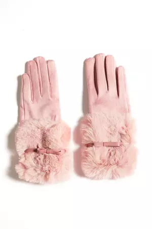 Snowy Winter Gloves - Pink | Fashion Nova, Accessories | Fashion Nova