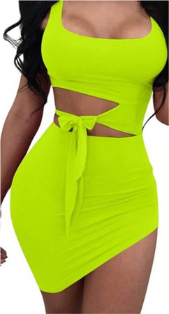 Sexy neon green Dress
