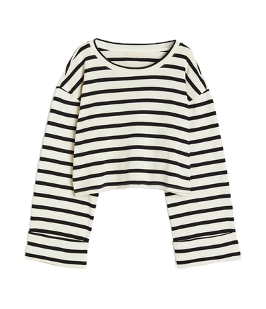 H&M trend striped sweater top