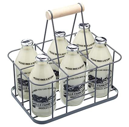 milk case crate bottles