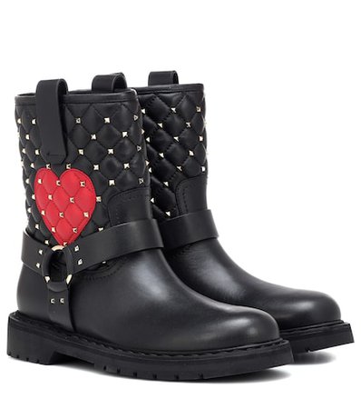 Valentino Garavani leather ankle boots