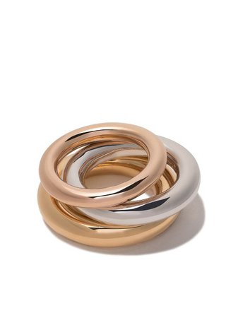 Shop Charlotte Chesnais Brahma set of rings with Express Delivery - FARFETCH