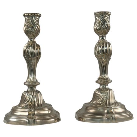 18th Century Pair of Candlesticks For Sale at 1stDibs
