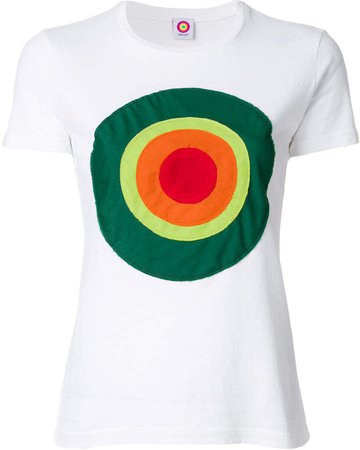 Circled Be Different circle appliqué T-shirt