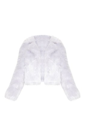 Grey Faux Fur Jacket | Coats & Jackets | PrettyLittleThing USA
