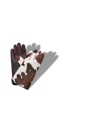 Manolo Blahnik Cow Print Gloves