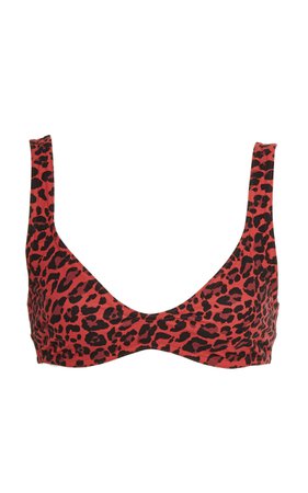 Separates Leopard-Print Bikini Top by Zimmermann | Moda Operandi
