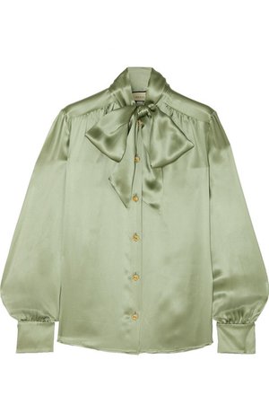 Gucci | pussy-bow satin blouse