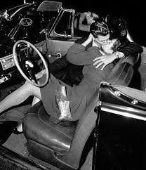 60's couple kissing in car - Google Search
