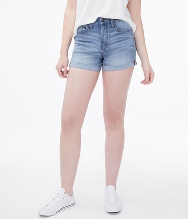 Premium Seriously Stretchy High-Rise Slim & Thick Curvy Denim Midi Shorts
